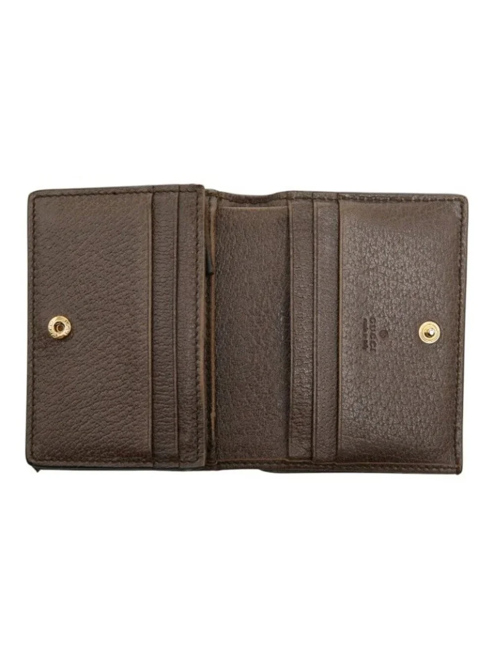 ★SOLD★ Gucci Ophidia GG Supreme Bifold Wallet Compact Beige Multicolor Leather - Picture 9 of 10